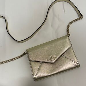 SPADE SPADE METALLIC GOLD CROSSBODY BAGS